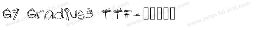 G7 Gradius3 TTF字体转换